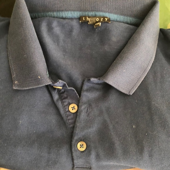 Theory Goris Fine Bilen Polo Shirt Men's XXL - Picture 7 of 15